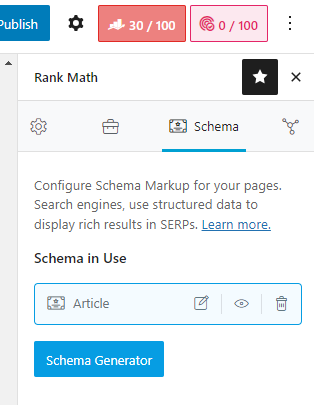 rank math schema template usage
