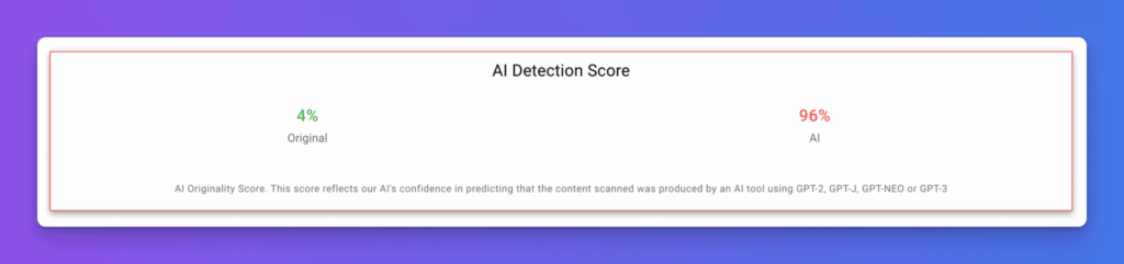 chatgpt detection score
