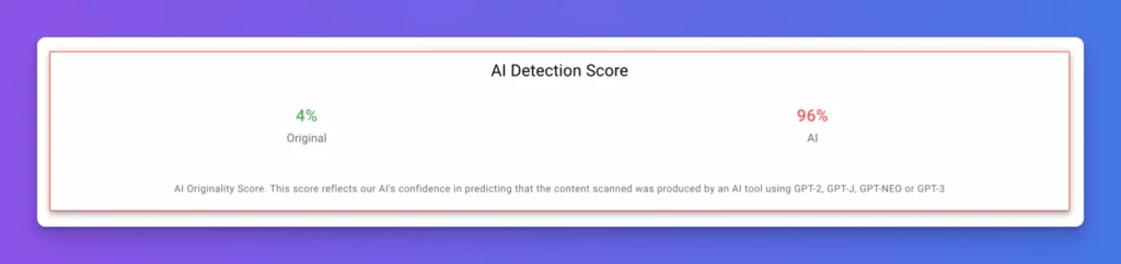 chatgpt detection score
