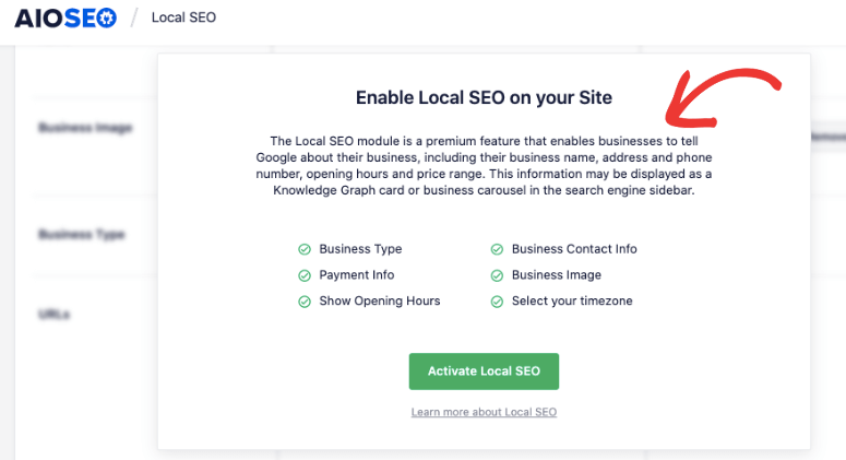 local seo features